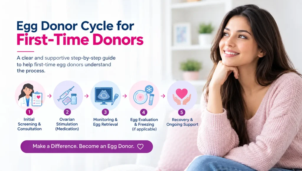 Egg Donor Cycle for First-Time Donors: Step-by-Step Process & Timeline